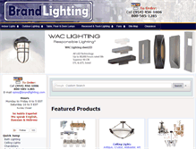 Tablet Screenshot of brandlighting.com
